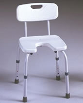 silla de ducha asiento en U